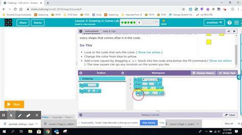 Image result for Code.org Lesson 3 Drawing in Lab
