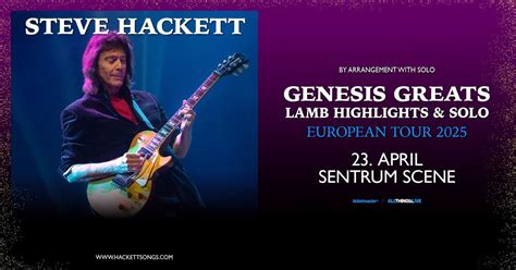 FÅ BILL! Steve Hackett // Sentrum Scene // Pres. av All Things Live ...