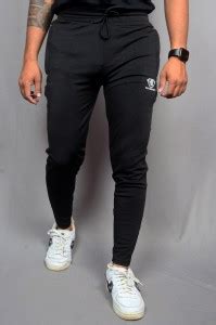 We Perfect Solid Men Black Track Pants - Buy We Perfect Solid Men Black ...