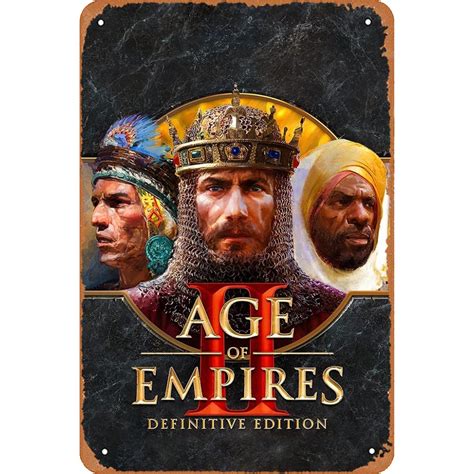 Buy Age of Empires II Definitive Edition Game Games Vintage Tin Metal ...