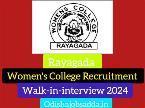 Rayagada Women's College Recruitment 2024 ! Apply Offline For Peon ...