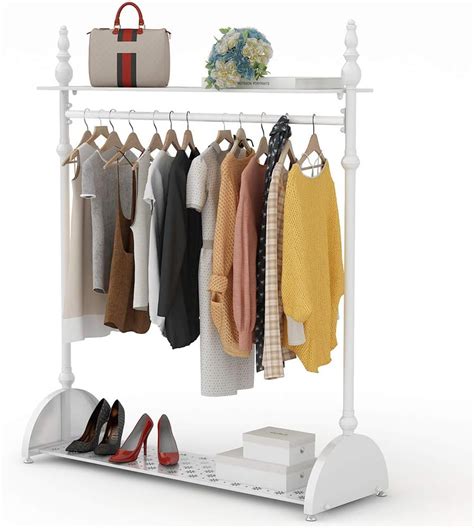 Tribesigns Heavy Duty 4ft Clothes Rail Garment Hanging Rail 2 ...