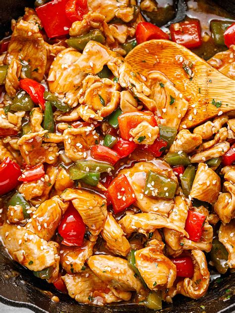 Pepper Chicken Stir Fry Recipe – Chicken Stir Fry Recipe with Peppers ...