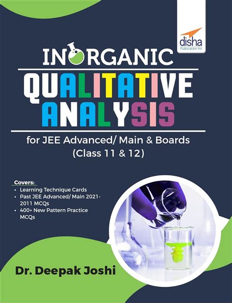 Disha Inorganic Qualitative Analysis for JEE Advanced/ Main & Boards ...