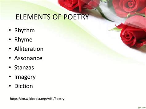 Definition, elements, types, and genres of poetry | PPTX