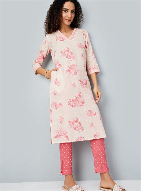 Buy Women Floral Printed Straight Kurta Set Online at just Rs. 999.0 ...