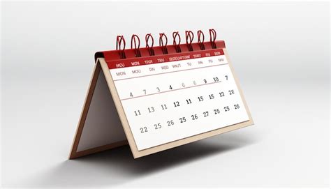Calendar icon floating clean render octane white background | Premium ...
