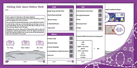 Space Station Week Checklist (teacher made) - Twinkl