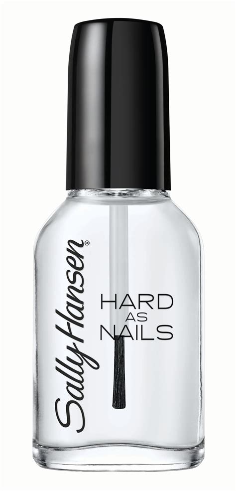 Sally Hansen Hard as Nails Nail Polish, Crystal Clear, 0.45 oz, with ...
