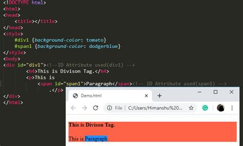 IDs in HTML 的图像结果