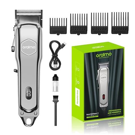 Oraimo Mens Hair Clipper Cordless Rechargeable Clippers Hair Trimmer ...