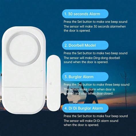 EMASTIFF Allarme 130dB con sensore magnetico di protezione per porte e ...