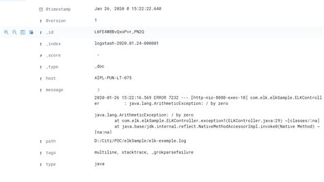 Spring Boot Logstash 的图像结果