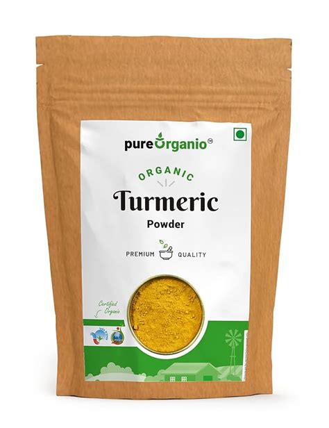Pure Organio Organic Turmeric Powder, Haldi Powder Organic, Ideal for ...