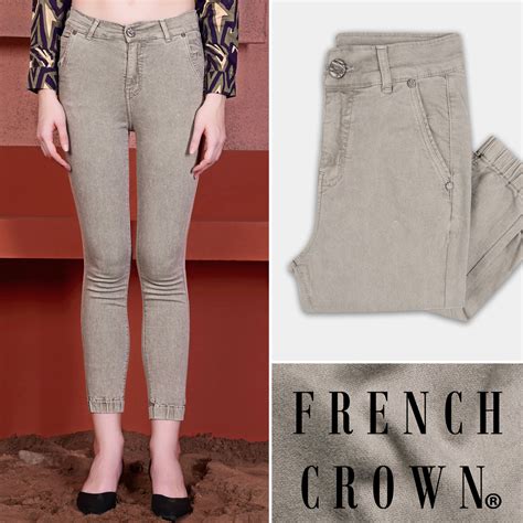 Bronco Brown Skinny Fit Mid-Rise Clean Look Denim Womens Jeans