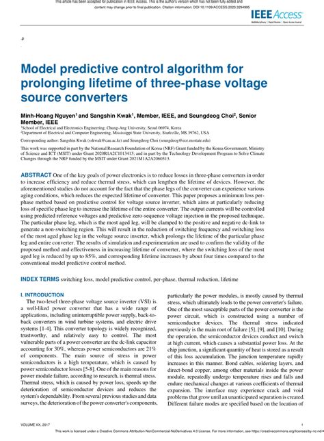 Image result for DC Link Voltage Control through Model Predictive Control