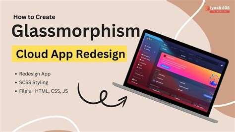 Create Glassmorphism Creative Cloud App Redesign in SCSS, JS, HTML ...