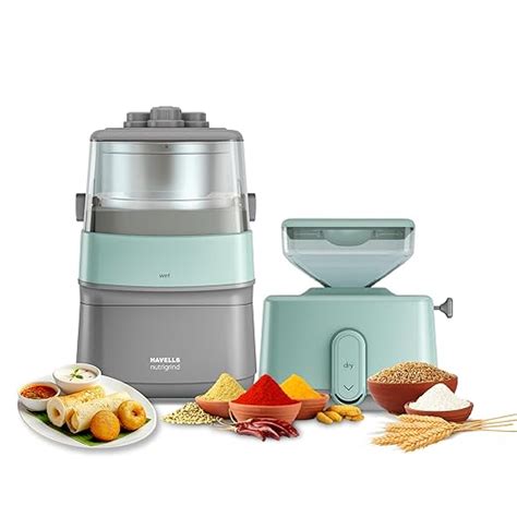 Buy Havells Nutri Grind 3 in 1 Wet & Dry Grinder with 400W High Torque ...