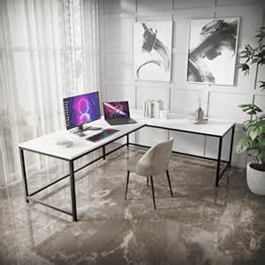 Riyan Luxiwood® Marshal Study Table, L - Shape Office, Living Room ...