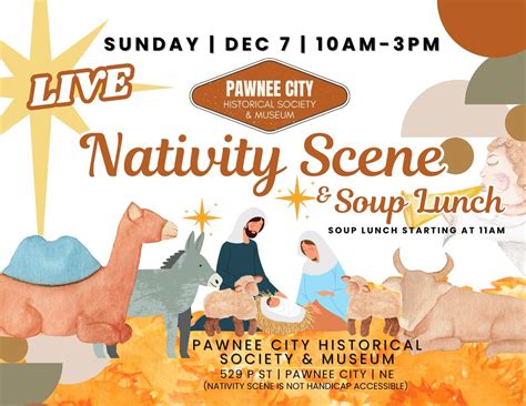 LIVE Nativity Scene & Soup Lunch, 529 P St , Pawnee City, NE, United ...