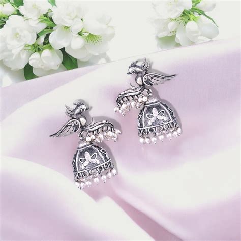 OXIDIZED MALAVIKA EARRING – For Ya