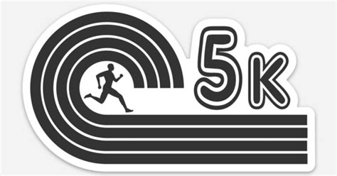 Retro 5K Sticker by Sunrise Running Company | Die cut stickers ...
