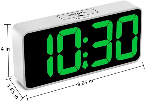 Buy DreamSky Large Digital Alarm Clock Big Numbers for Seniors ...