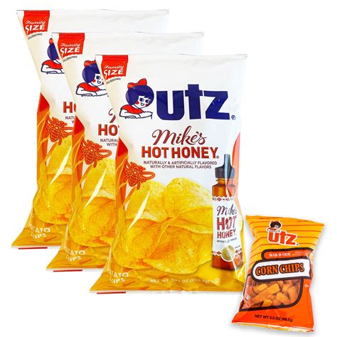Utz Mike's Hot Honey Potato Chips (3, 7.75oz bags) - Variety Pack ...