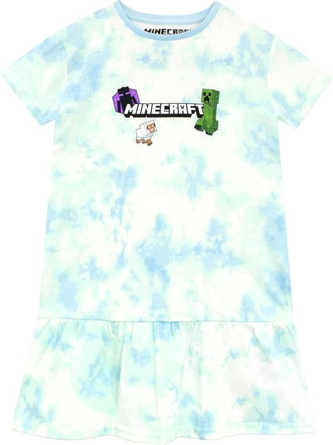 Minecraft Girls Tie-Dye Enderman and Creeper Dress India | Ubuy