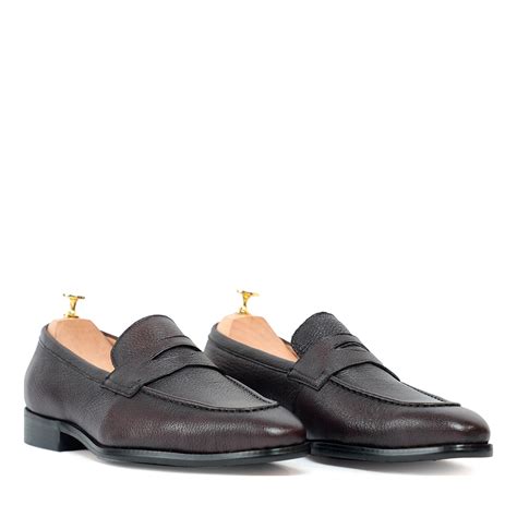 Ripper Grain Brown Penny Loafer