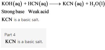 Identify the following salts as neutral acidic or basic.Please include ...