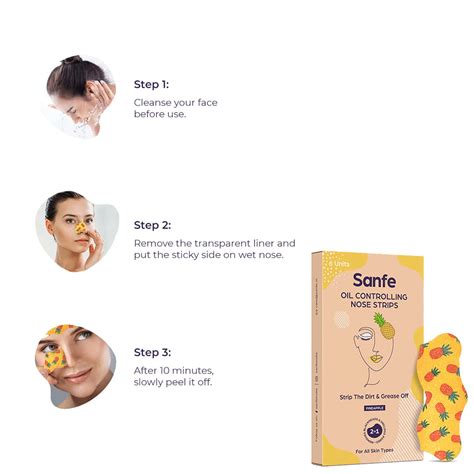 Buy SANFE OIL CONTROLLING NOSE STRIP -NOSE STRIPS FOR INSTANT BLACKHEAD ...