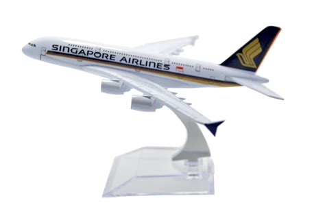 Tang dynasty tm 1 400 16cm a380 singapore airlines metal airplane model ...