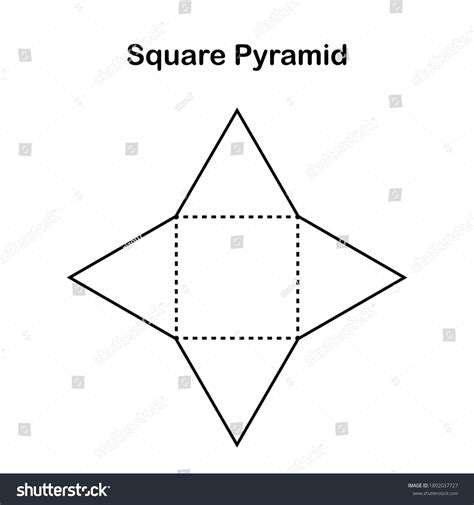 Net Square Pyramid Vector: เวกเตอร์สต็อก (ปลอดค่าลิขสิทธิ์) 1892037727 ...