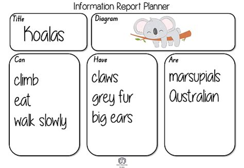 Image result for Information Report Structure Sorting Activity