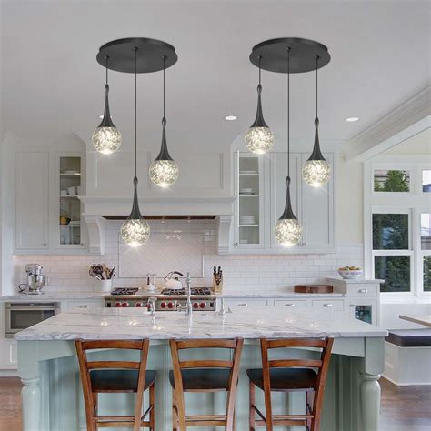 Modern Kitchen Pendant Lighting Glass Mason Jar Pendant Kitchen Island