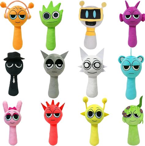 Sprunki Plush, 10'' Sprunky Wenda and Gray Plushies, Sprunk Soft and ...