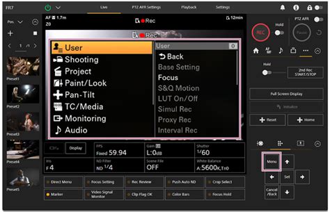 ILME-FR7 / ILME-FR7K | Help Guide | Camera Menu