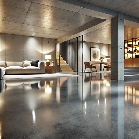 Polished Concrete Basement Floor: Cost, Ideas & Benefits