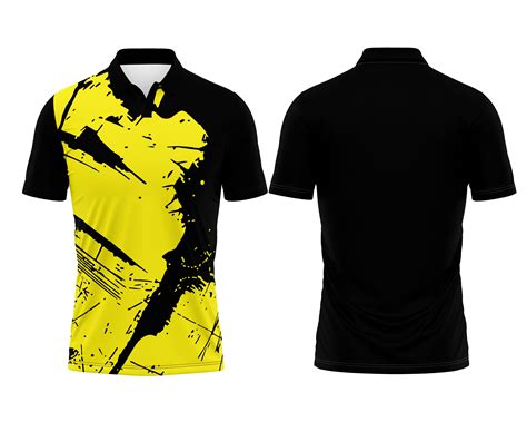 Black Collar Neck Jersey – Personalized Name – jerseyjunction