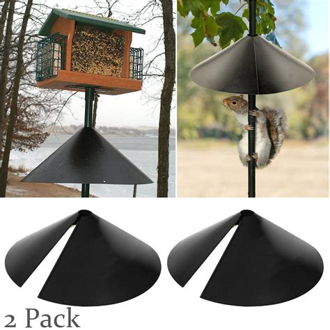 Pack of 2 Wrap Around Squirrel Proof Baffle, Squirrel Baffle for Bird ...
