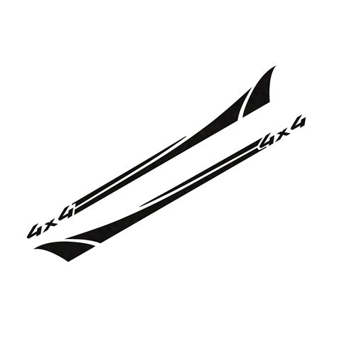 Buy LANZI sticker 2 Pcs Car Door Side Skirt Vinyl 4x4 Stickers For Ford ...