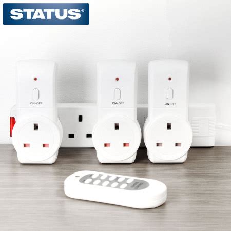 Image result for Status Remote Control Plug Socket 3 Pack