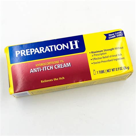 Preparation H Anti-Itch Hemorrhoid Cream Hydrocotisone