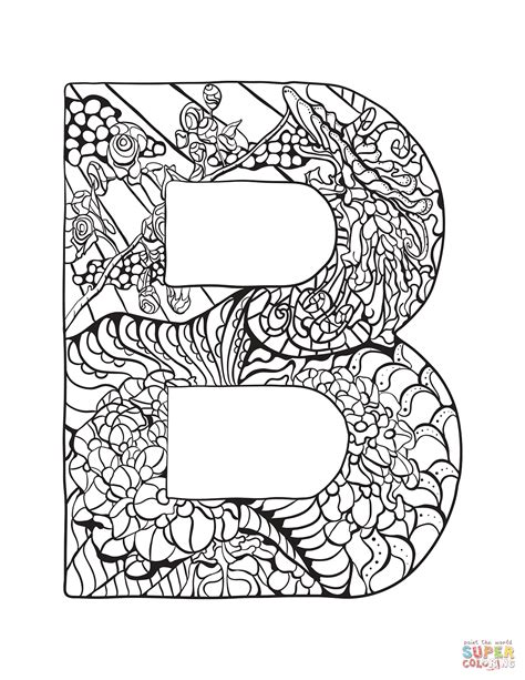 Letter B Coloring Pages Printable - Printable Word Searches