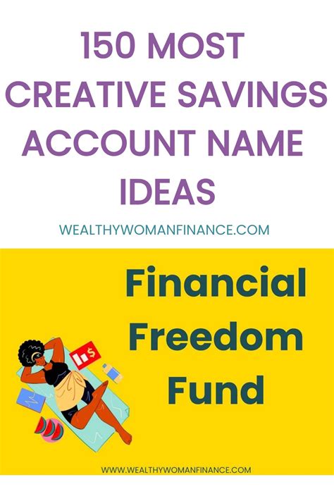 150 Most Creative Savings Account Name Ideas | Savings account, Best ...