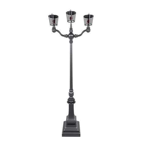 Elegant three-bulb floor lamp in a modern interior setting 50246589 PNG