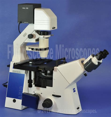 Fluorescence Microscopes - Zeiss Axio Observer A1 Inverted Phase ...