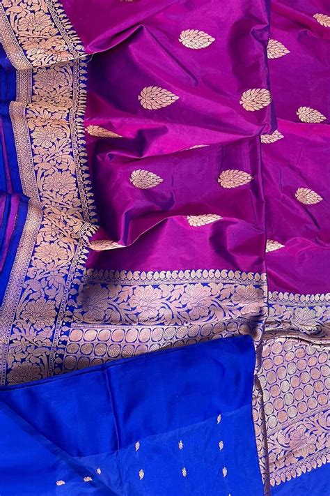 Get 20% Off on Purple Banarasi Katan Silk Saree