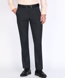 PARK AVENUE Regular Fit Men Blue Trousers - Buy PARK AVENUE Regular Fit ...